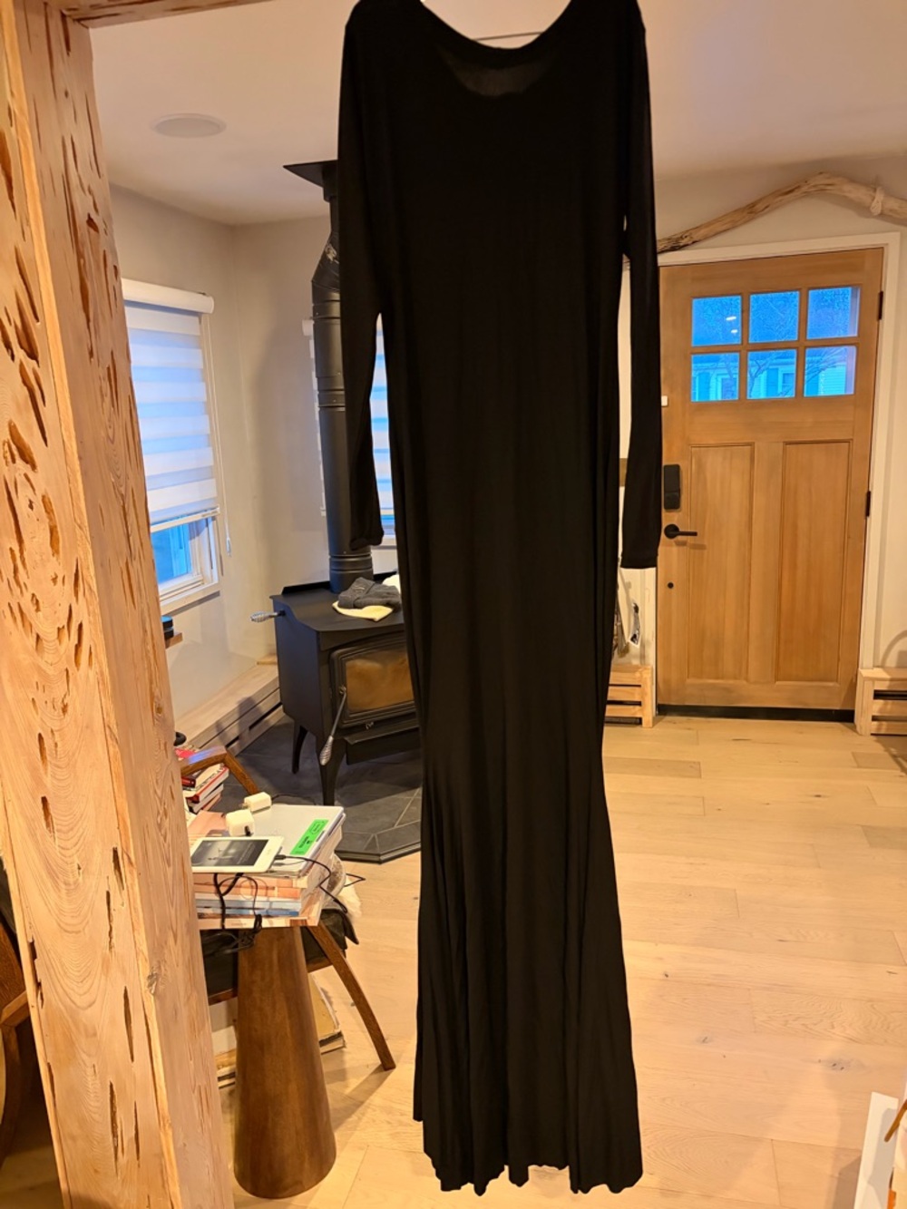 Whitney Mero Onion & Sew Long Black Maxi Dress with Long Sleeves. No offers.